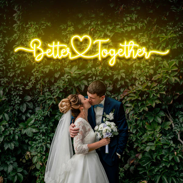 Better Together Wedding LED Neon Sign