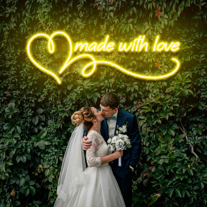 Made With Love Wedding Led Neon Sign Light